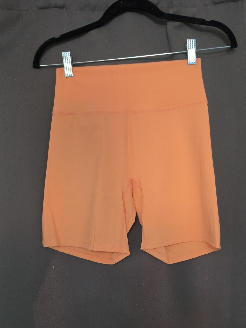 High-Rise Peach Bike Shorts for Women
